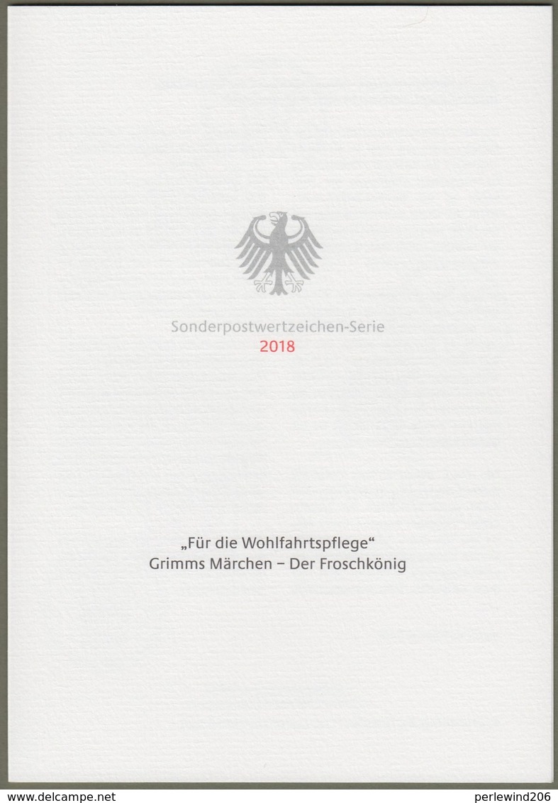 Bund: Minister Card - Ministerkarte Typ VII , Mi-Nr. 3357-59, " Wohlfahrt 2018 - Gebrüder Grimm: Der Froschkönig " !   X - Covers & Documents