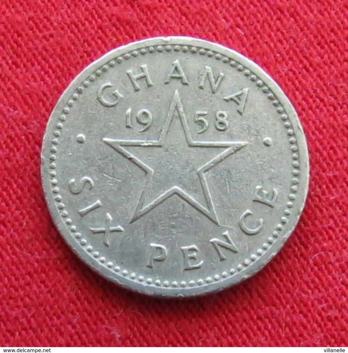 Ghana 6 Six Pence 1958 KM# 4 *V1 Gana - Ghana