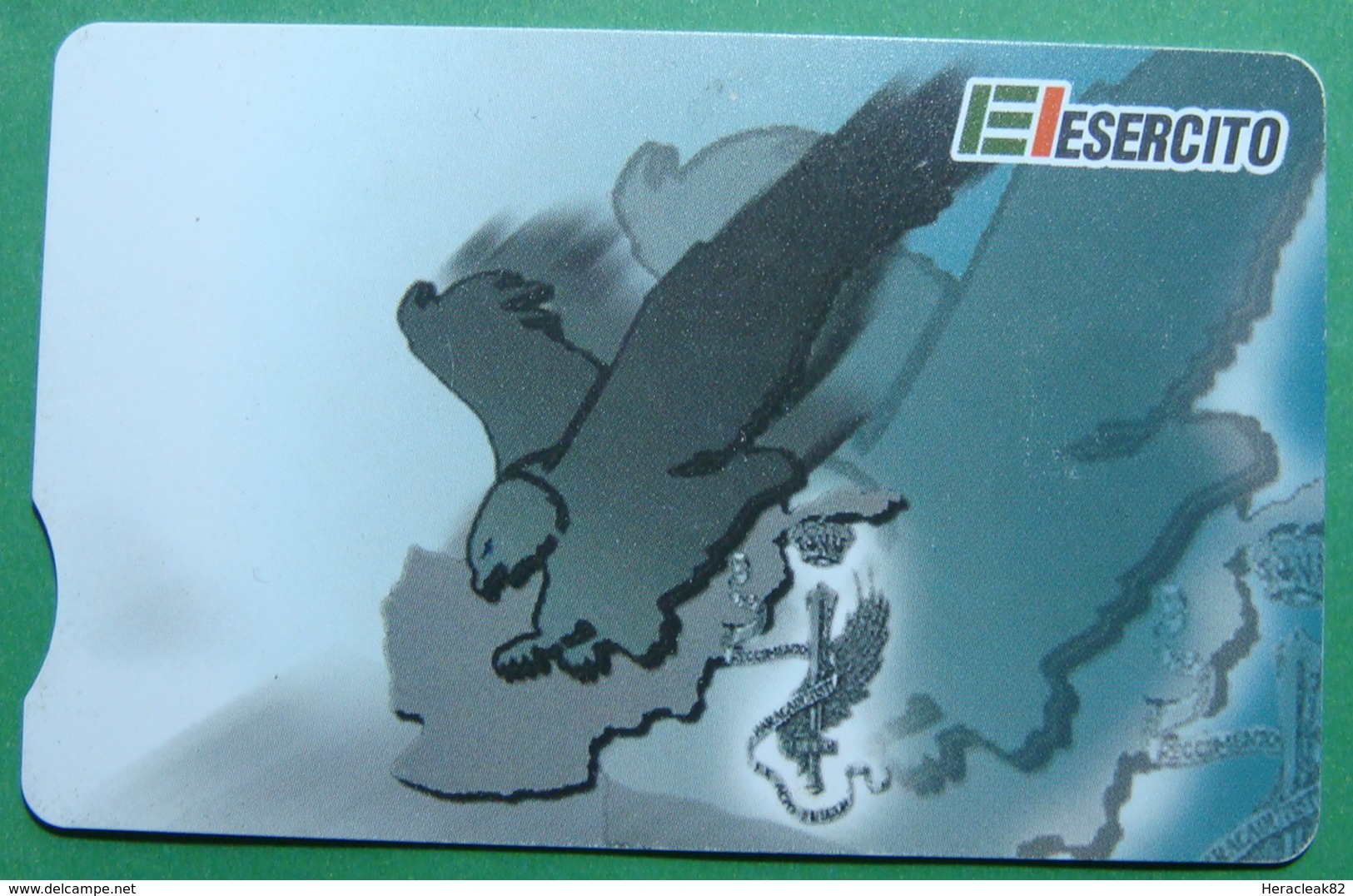 Kosovo ITALIAN ARMY In Kosovo KFOR NATO, CHIP CARD, 10 EURO *EAGLE*, Serial Number: 00089 55664 - Kosovo