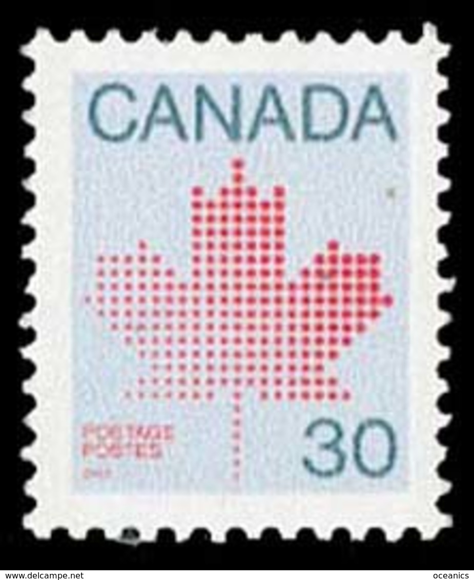 Canada (Scott No. 923b - Feuille D'érable / Maple Leaf) [**]  (12 X 12 1/2) P4 - Timbres Seuls