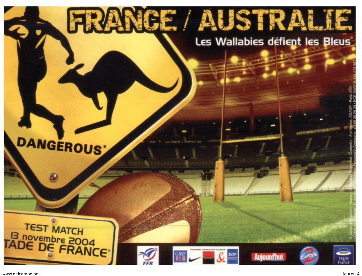 (ORL 430) France  - Rugby - France /Australie (Australia) Test Match - Stade De France - Rugby