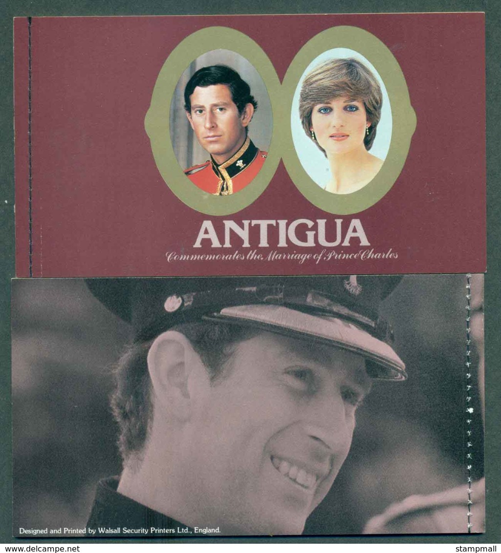 Antigua 1981 Charles & Diana Wedding Booklet, P&S Lot45330 - Antigua And Barbuda (1981-...)