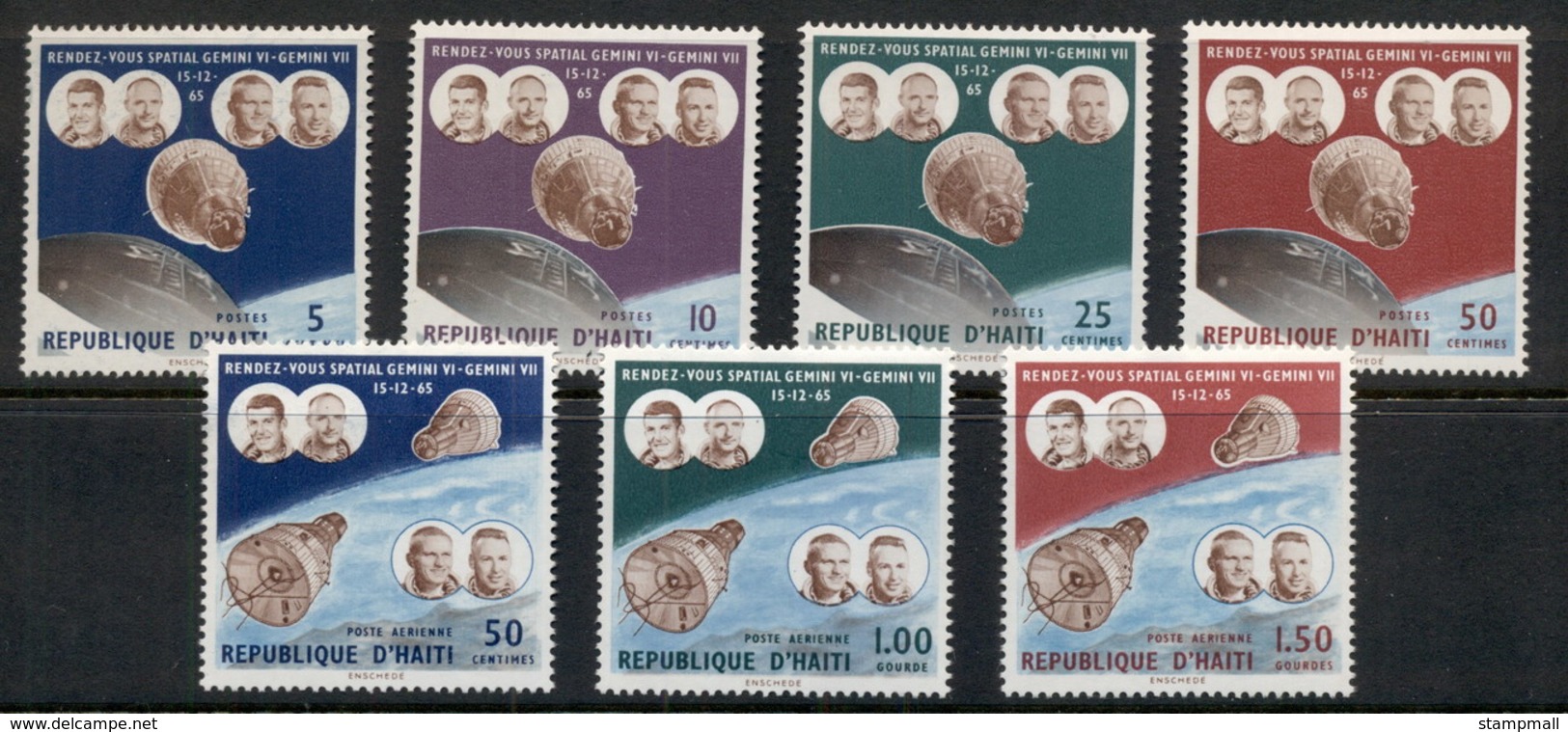 Haiti 1966 Space Rendevouz Gemini VI & VII MUH - Haiti