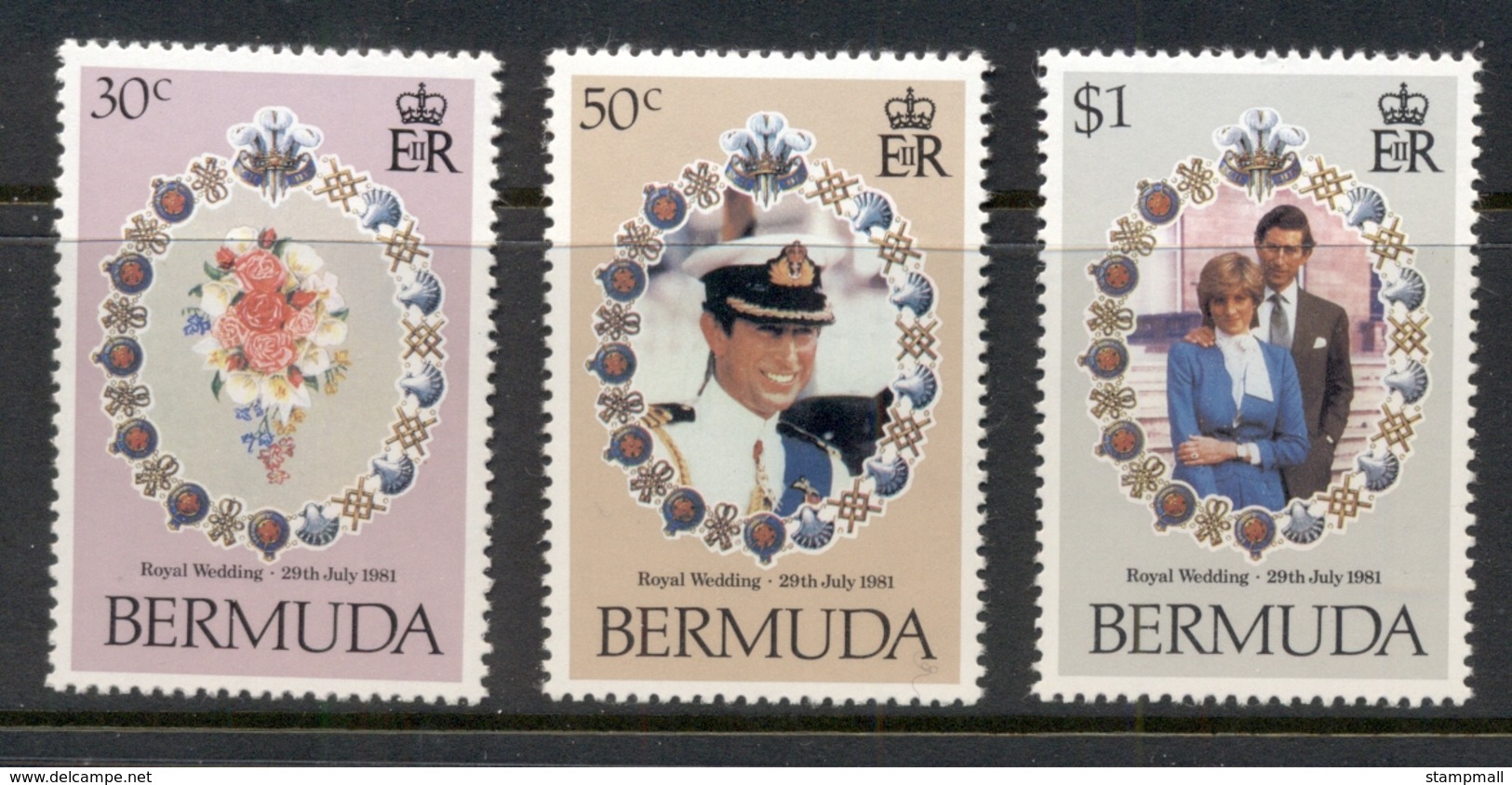 Bermuda 1981 Royal Wedding Charles & Diana MUH - Bermuda