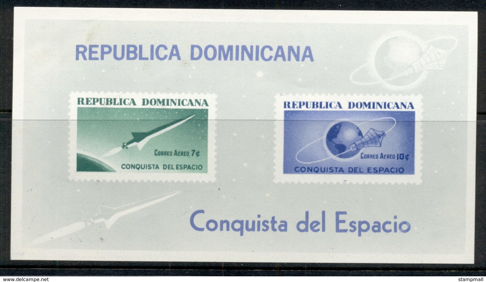 Dominican Republic 1964 Conquest Of Space MS MUH - Dominican Republic