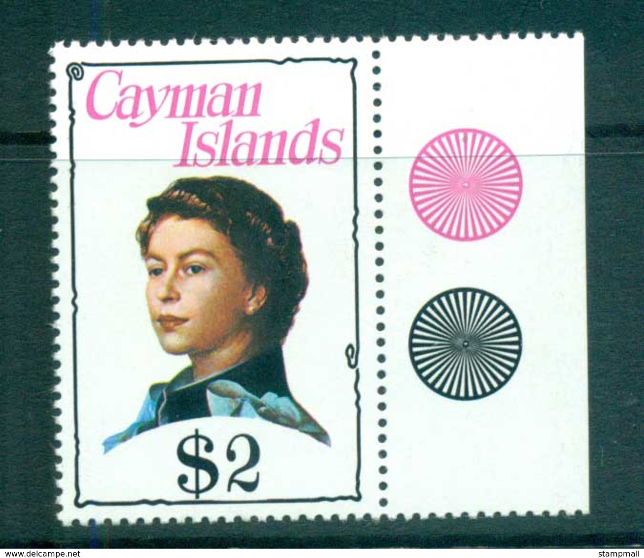 Cayman Is 1974-75 $2 QEII Defin MUH Lot72567 - Kaimaninseln