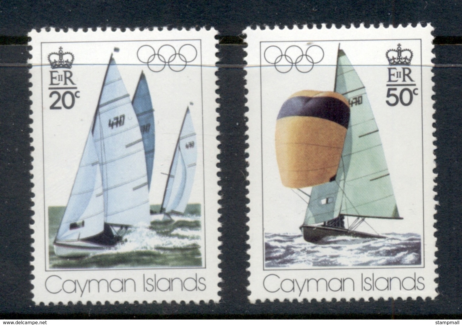 Cayman Is 1976 Summer Olympics Montreal, Yachts MUH - Cayman (Isole)