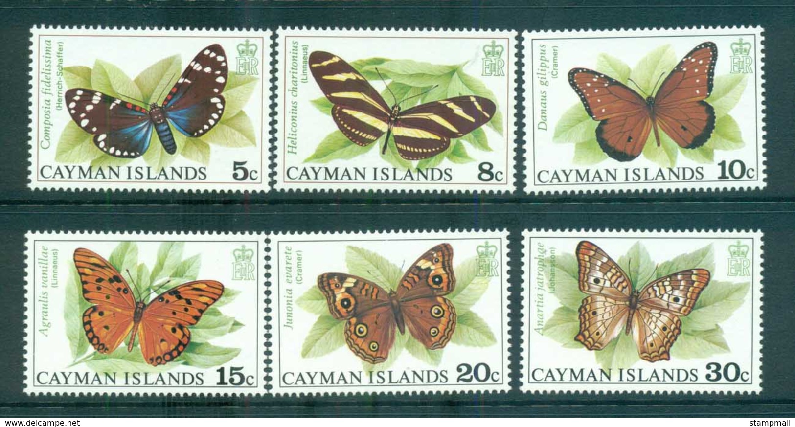 Cayman Is 1977 Butterflies MUH Lot72564 - Cayman Islands