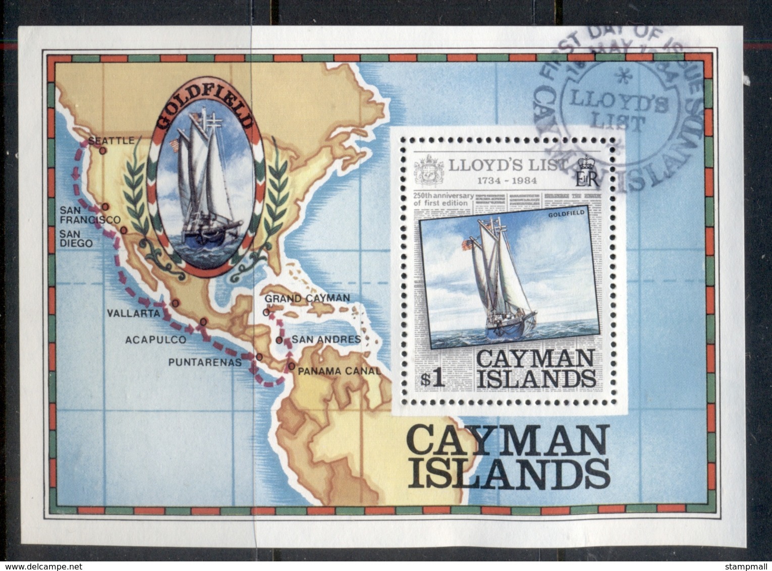 Cayman Is 1984 Lloyd's List Ships MS FU - Cayman Islands