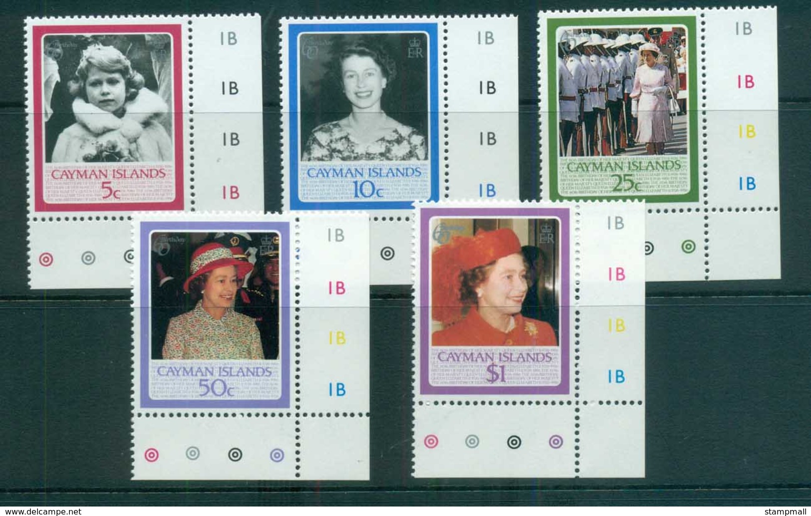 Cayman Is 1986 QEII 60th Birthday MUH Lot72615 - Cayman Islands