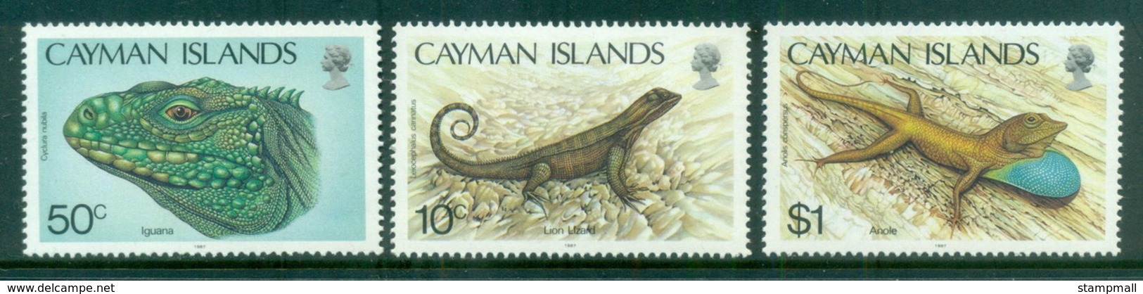 Cayman Is 1987 Lizards MUH - Cayman Islands