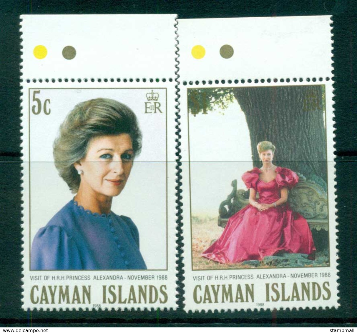 Cayman Is 1988 Visit Of Princess Alexandra MUH Lot72636 - Cayman Islands