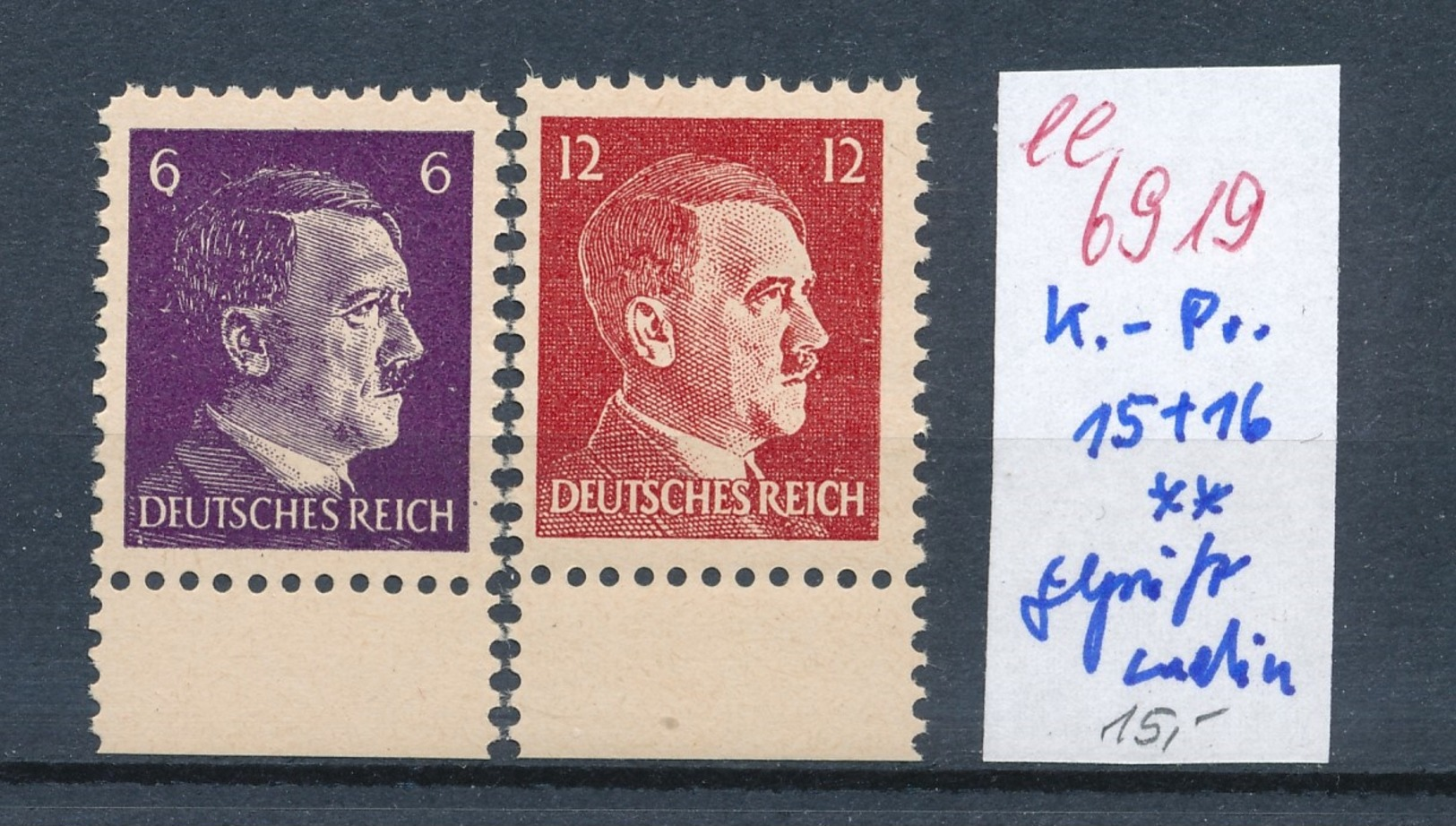 D.-Reich Propaganda Fälschung Geprüft Ludin **  (ee6919  ) Siehe Scan - Unused Stamps