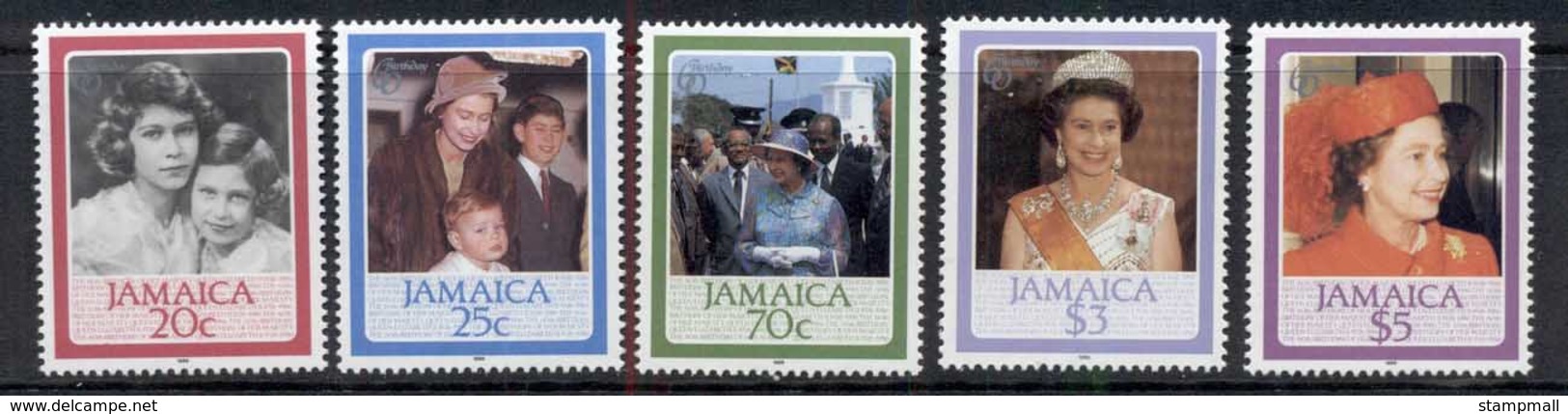 Jamaica 1986 QEII 60th Birthday MUH - Jamaica (1962-...)