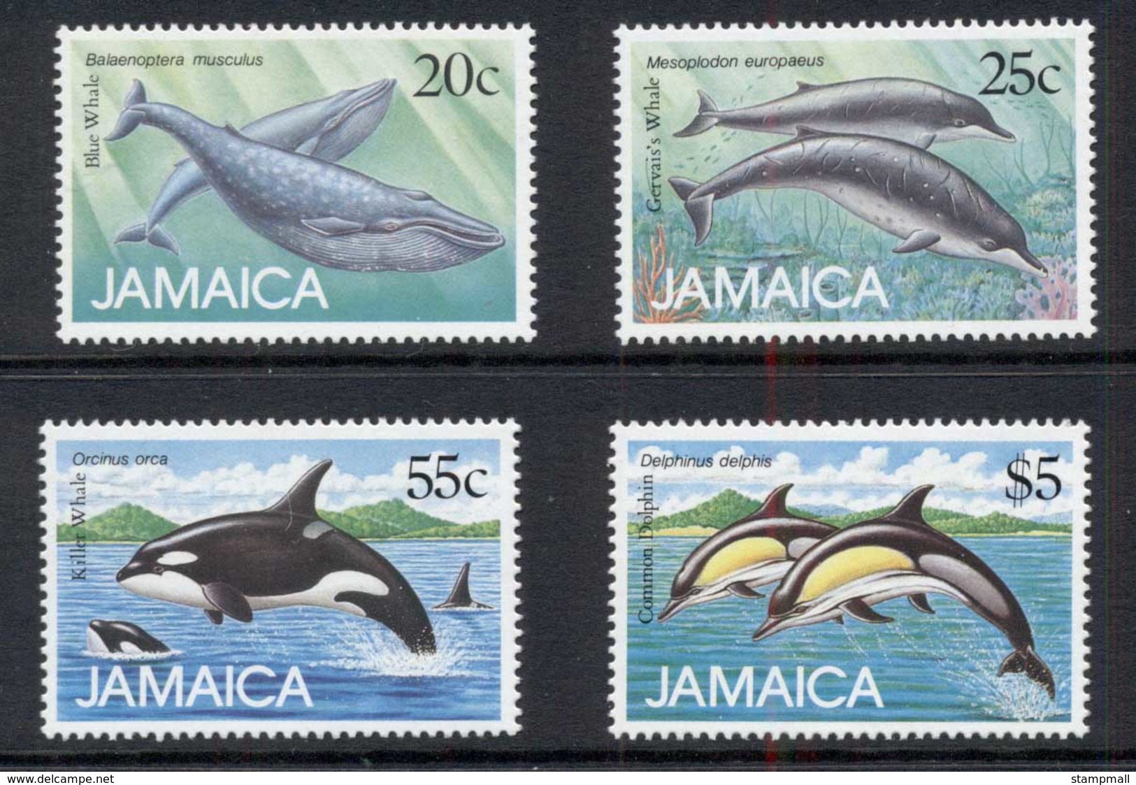 Jamaica 1988 Marine Mammals, Whales MUH - Jamaica (1962-...)