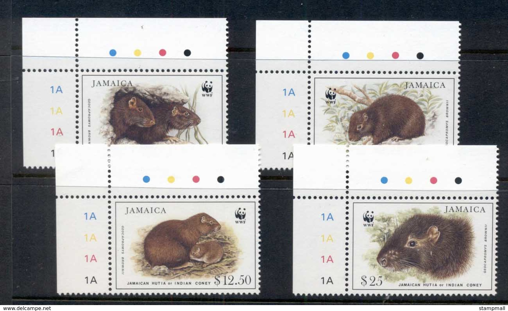 Jamaica 1996 WWF Jamaican Hutia MUH - Jamaica (1962-...)