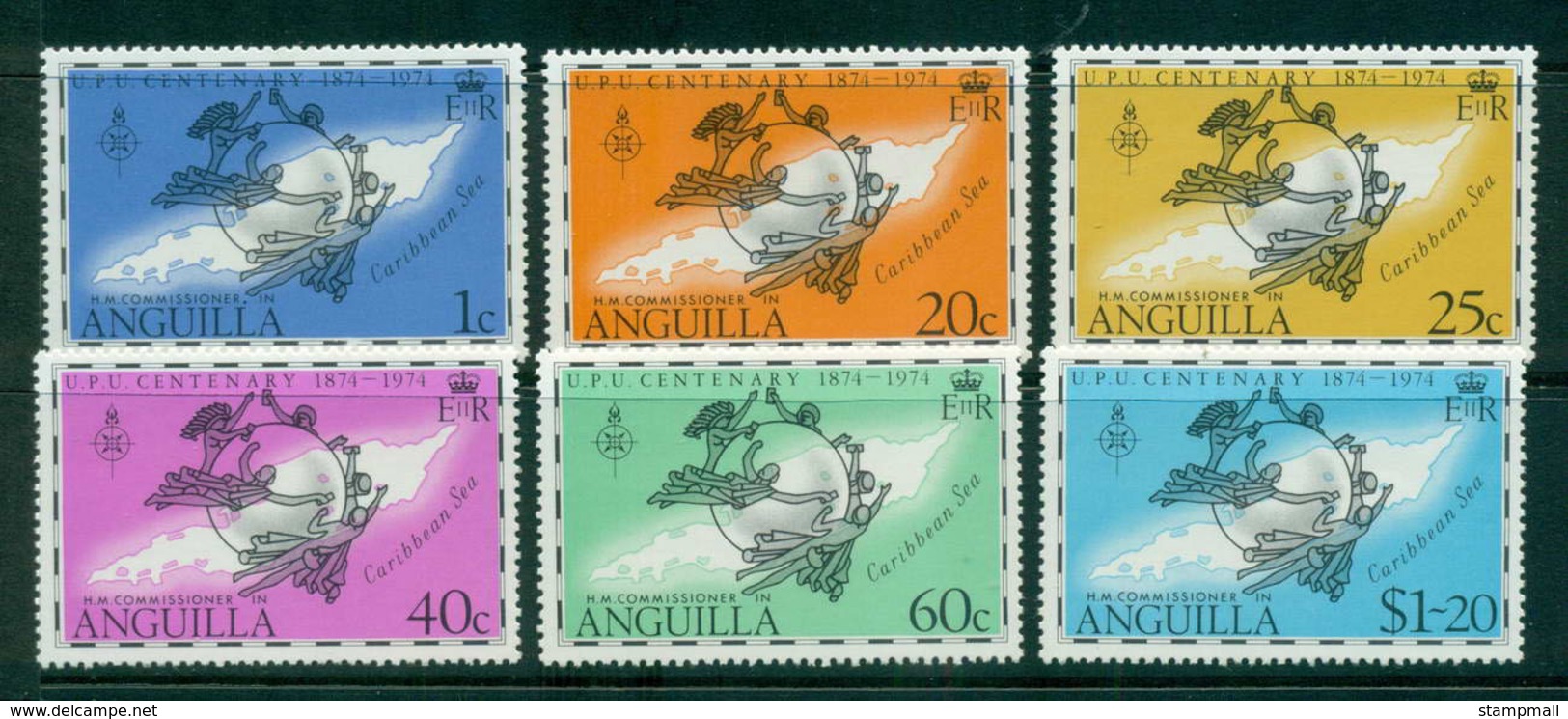 Anguilla 1974 UPU Centenary MUH Lot56480 - Anguilla (1968-...)