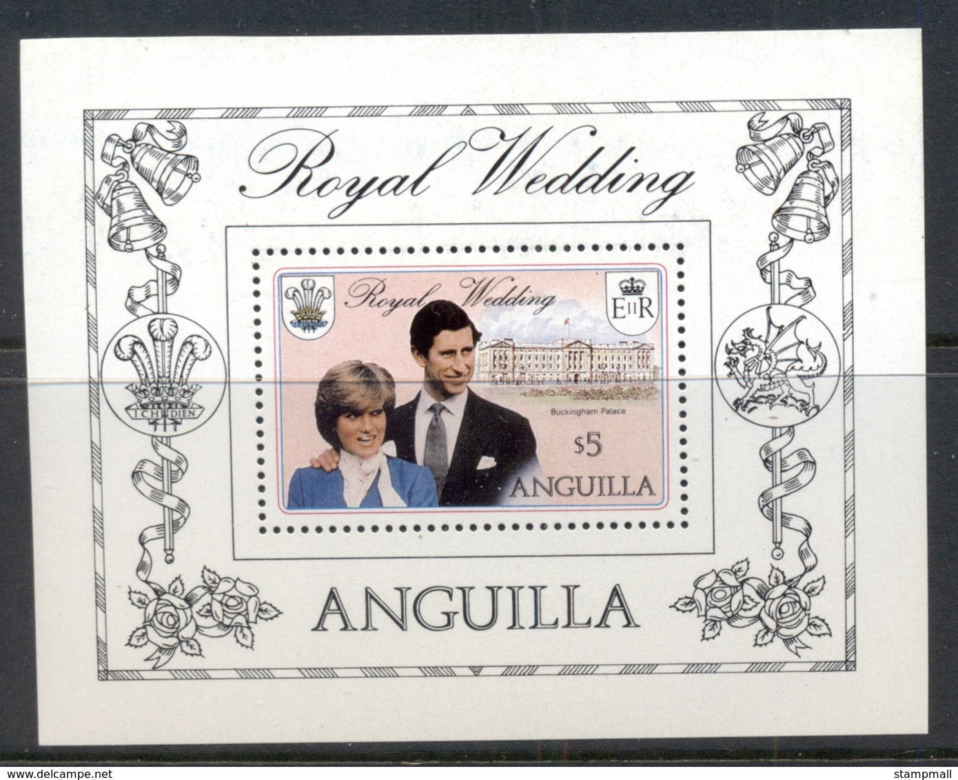 Anguilla 1981 Royal Wedding Charles & Diana MS MUH - Anguilla (1968-...)