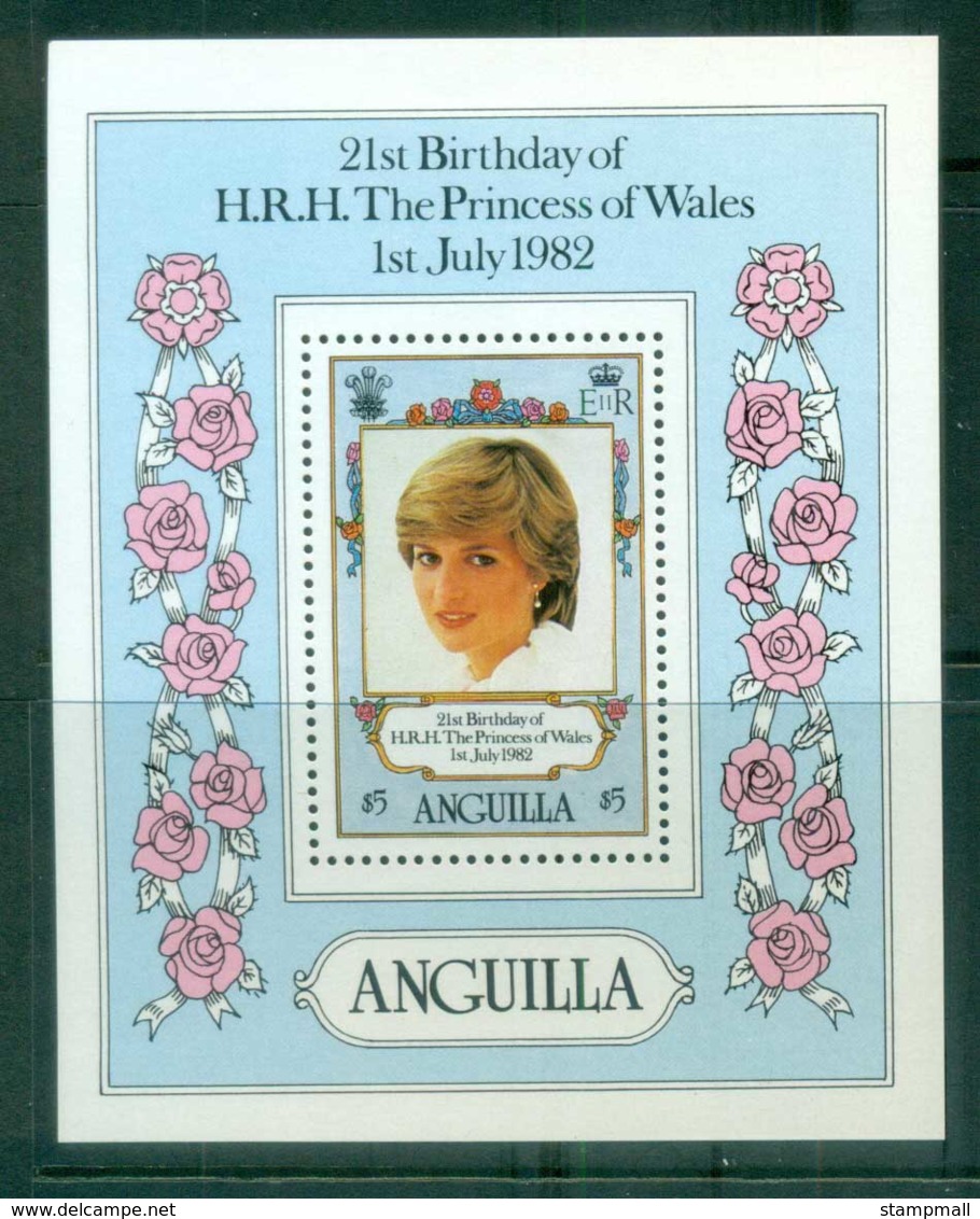 Anguilla 1982 Princess Diana 21st Birthday MS MUH Lot81983 - Anguilla (1968-...)