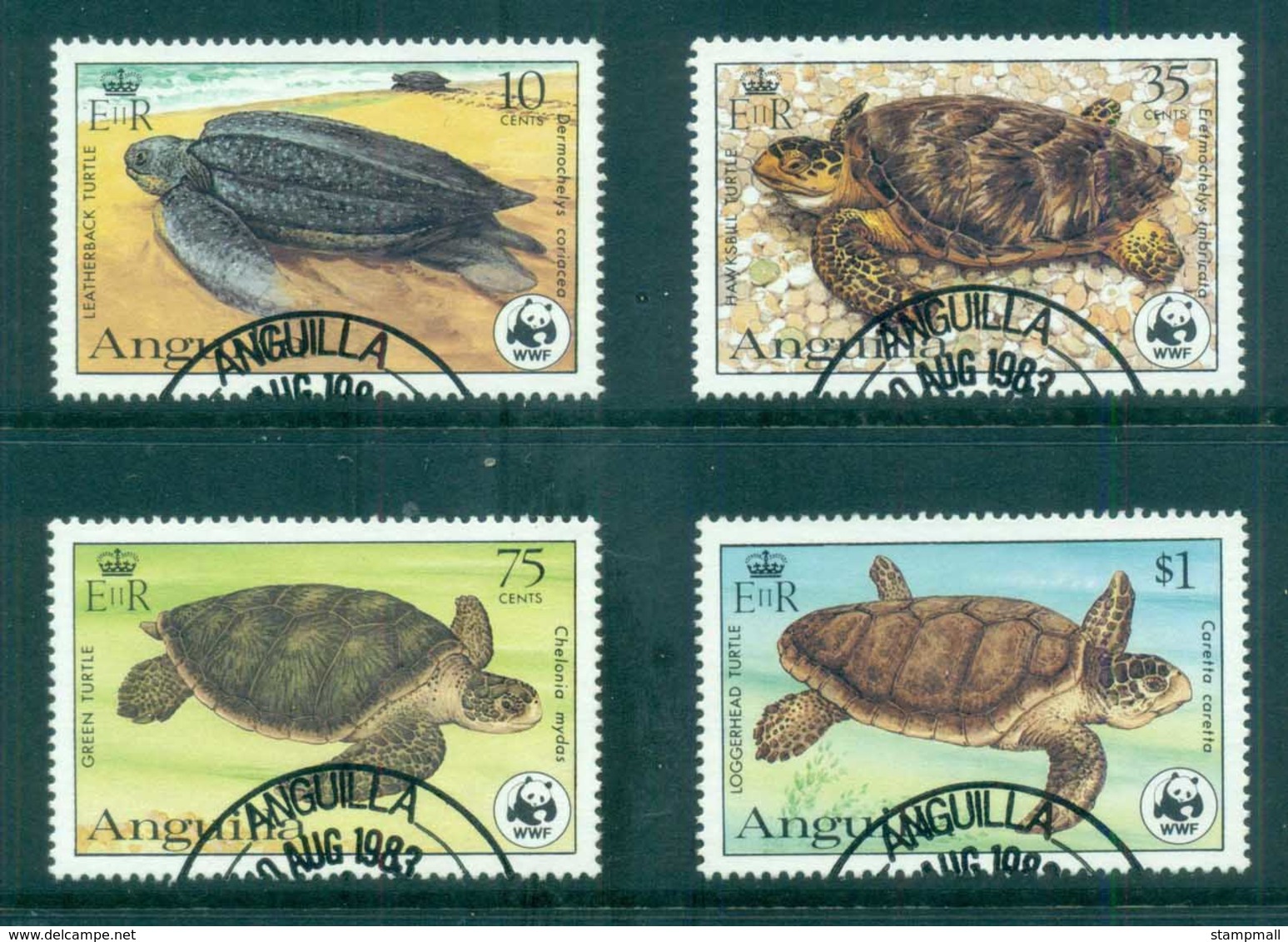 Anguilla 1983 WWF, Turtles FU - Anguilla (1968-...)