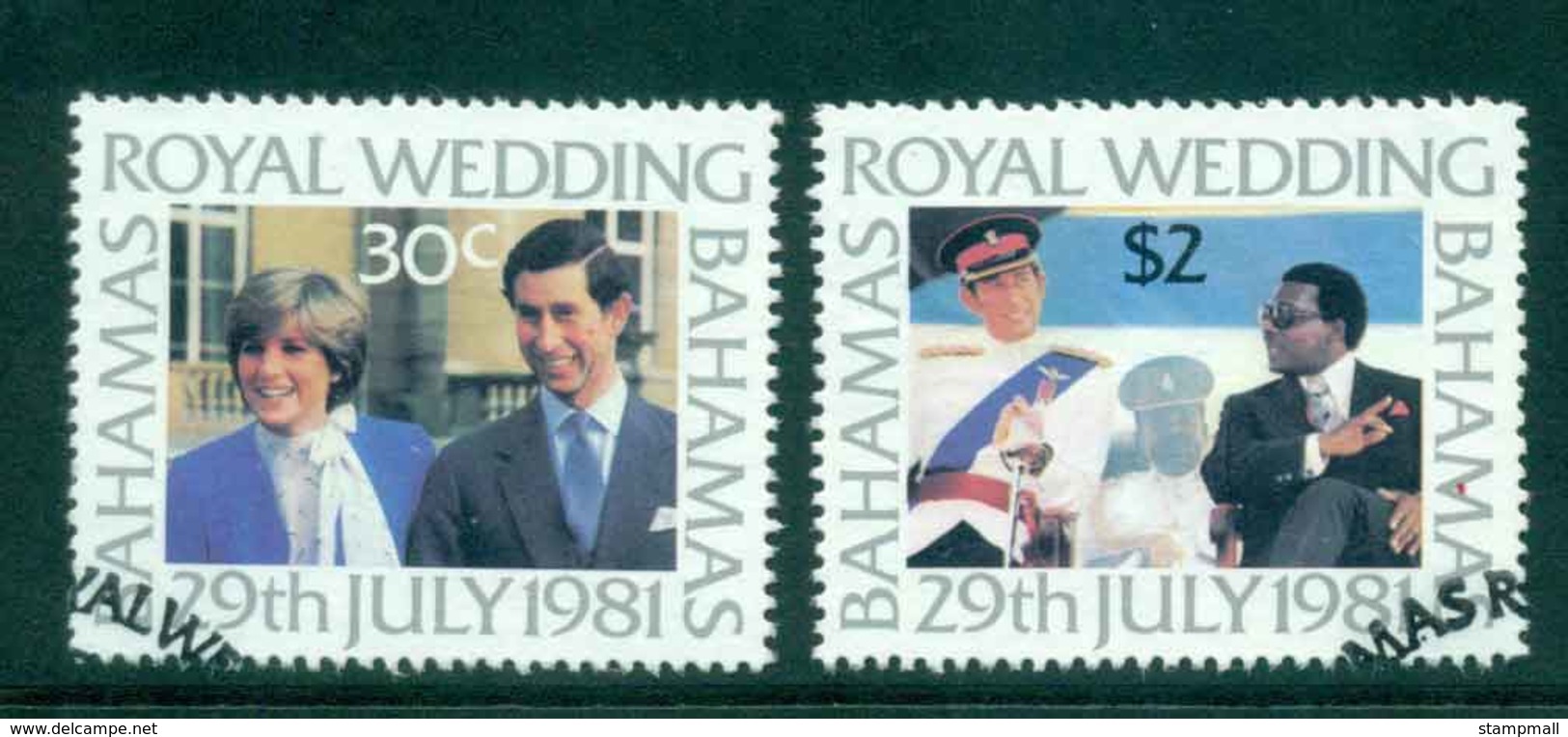 Bahamas 1981 Charles & Diana Wedding FU Lot44777 - Bahamas (1973-...)