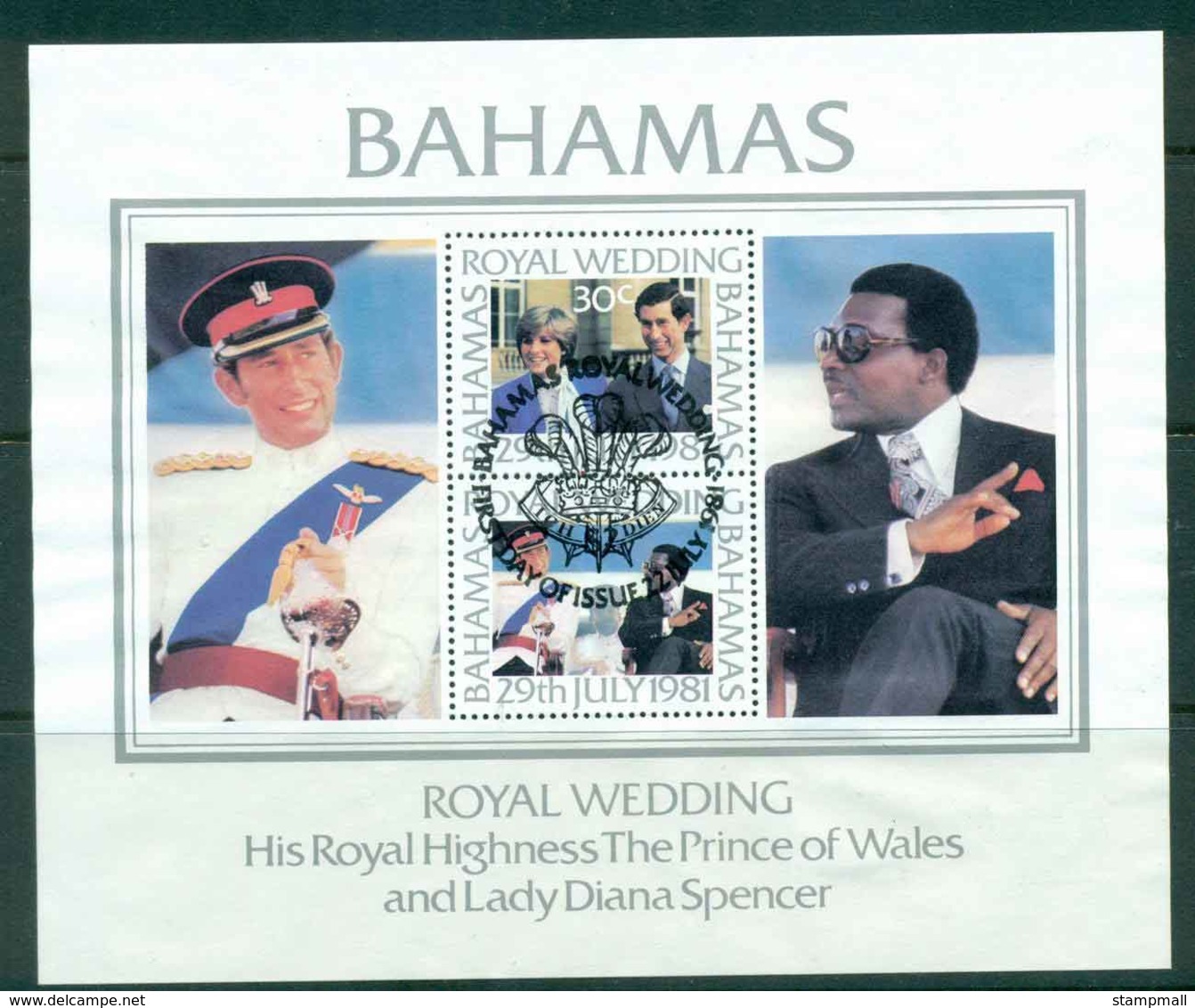 Bahamas 1981 Charles & Diana Wedding MS FU Lot44816 - Bahamas (1973-...)
