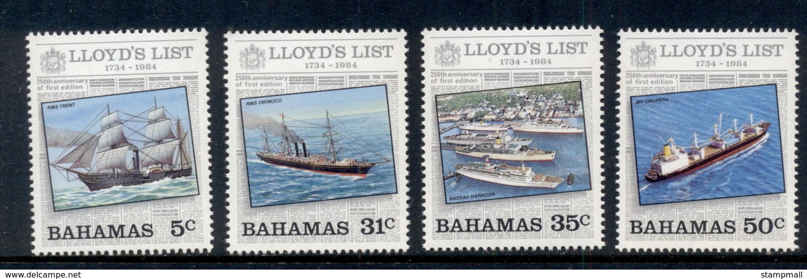 Bahamas 1984 Lloyd's List Ships MUH - Bahamas (1973-...)