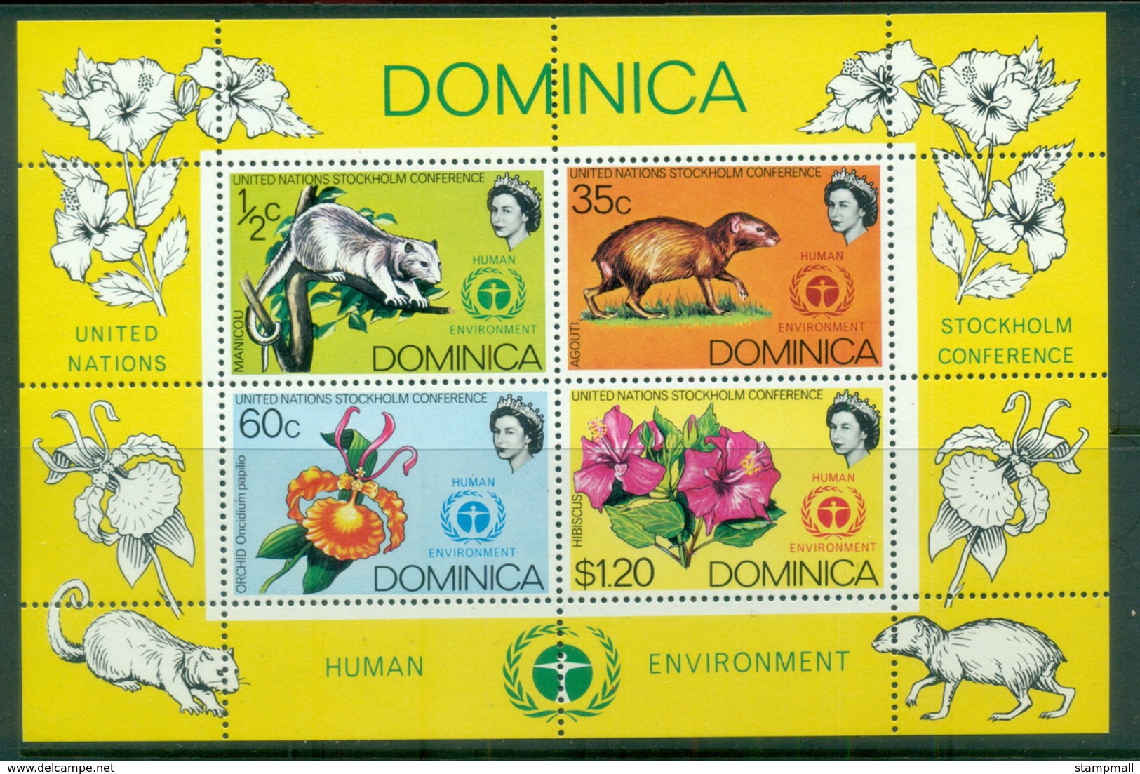 Dominica 1972 UN Conference On Human Environment MS MUH - Dominica (1978-...)