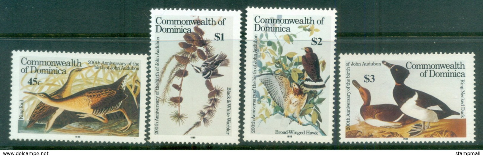 Dominica 1985 Audubon Birds MUH - Dominica (1978-...)