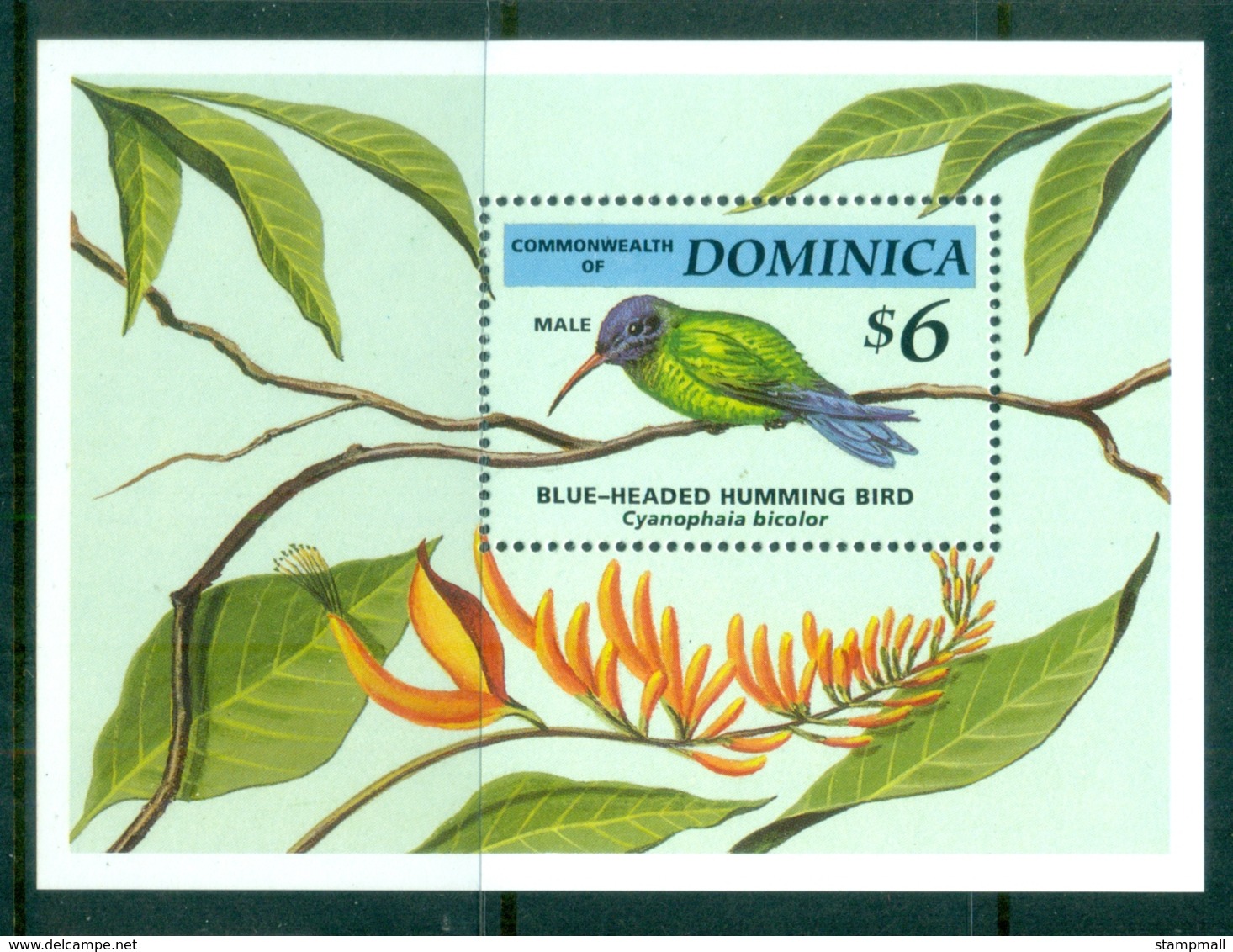 Dominica 1994 Birds MS MUH - Dominica (1978-...)