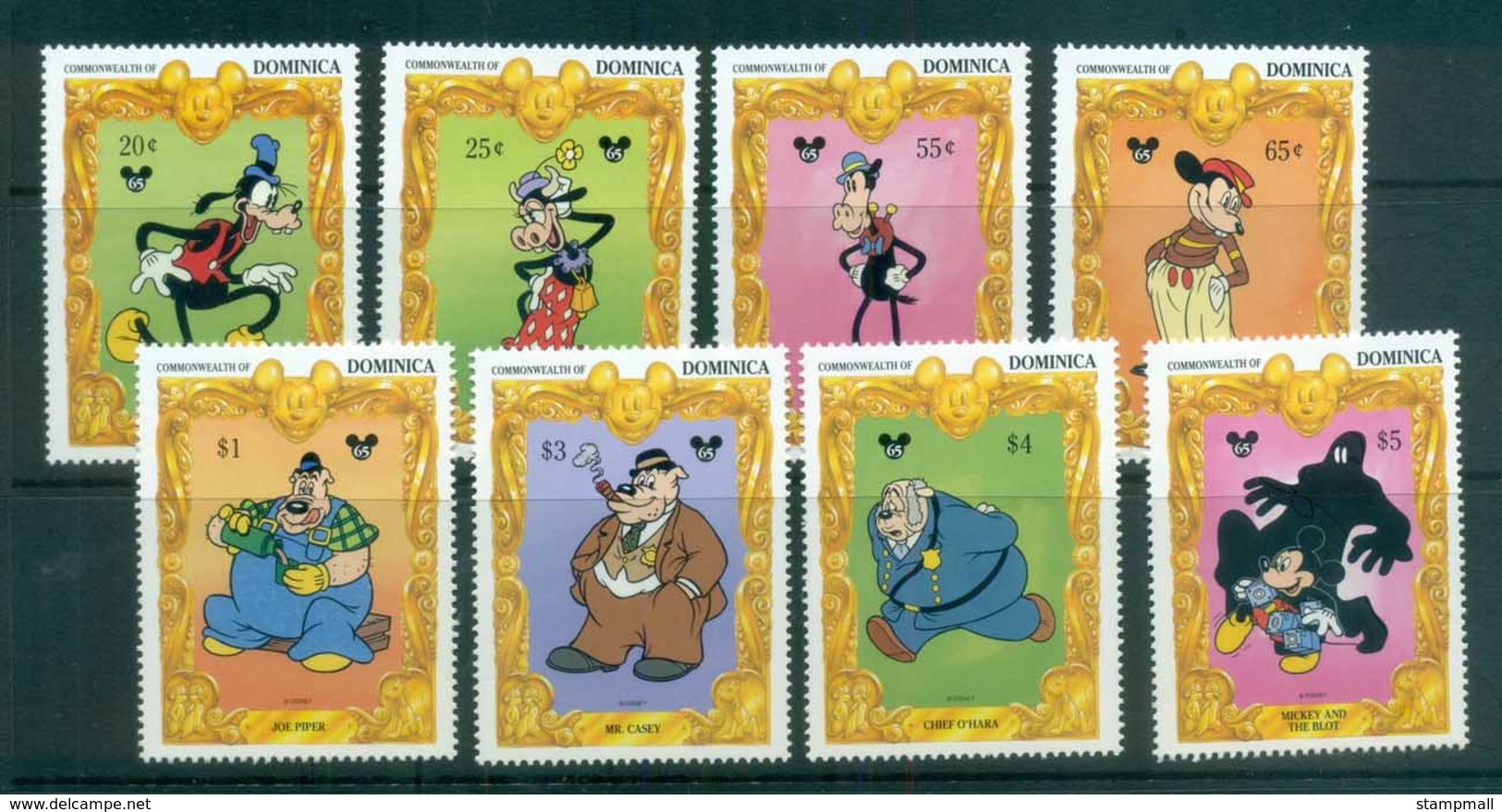 Dominica 1994 Disney, Mickey Mouse 50th Birthday MUH Lot79031 - Dominica (1978-...)