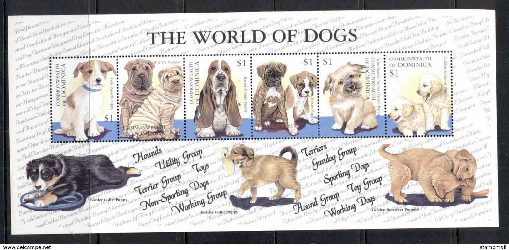 Dominica 2000 World Of Dogs MS MUH - Dominica (1978-...)