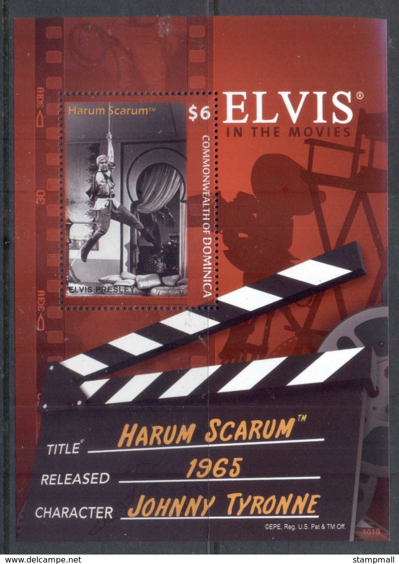 Dominica 2010 Elvis Presley 75th Birthday, Harum Scarum MS MUH - Dominica (1978-...)