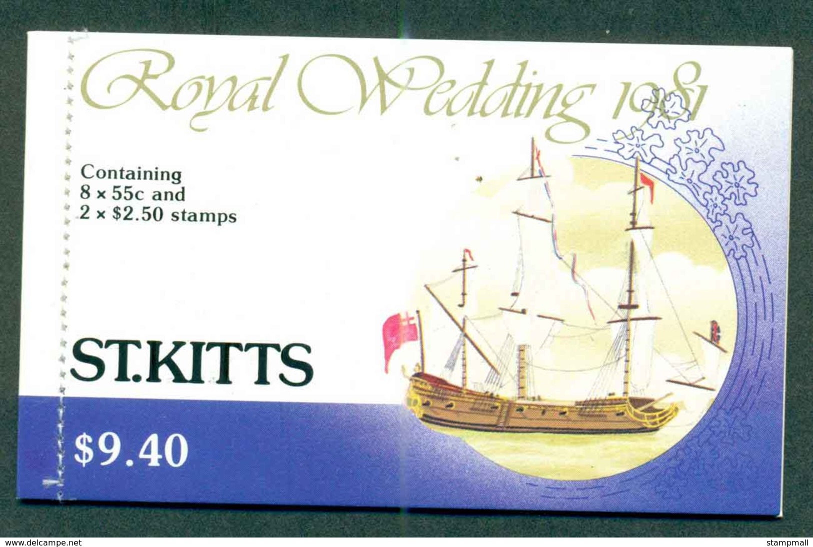 St Kitts 1981 Charles & Diana Wedding Booklet Lot45356 - St.Kitts And Nevis ( 1983-...)