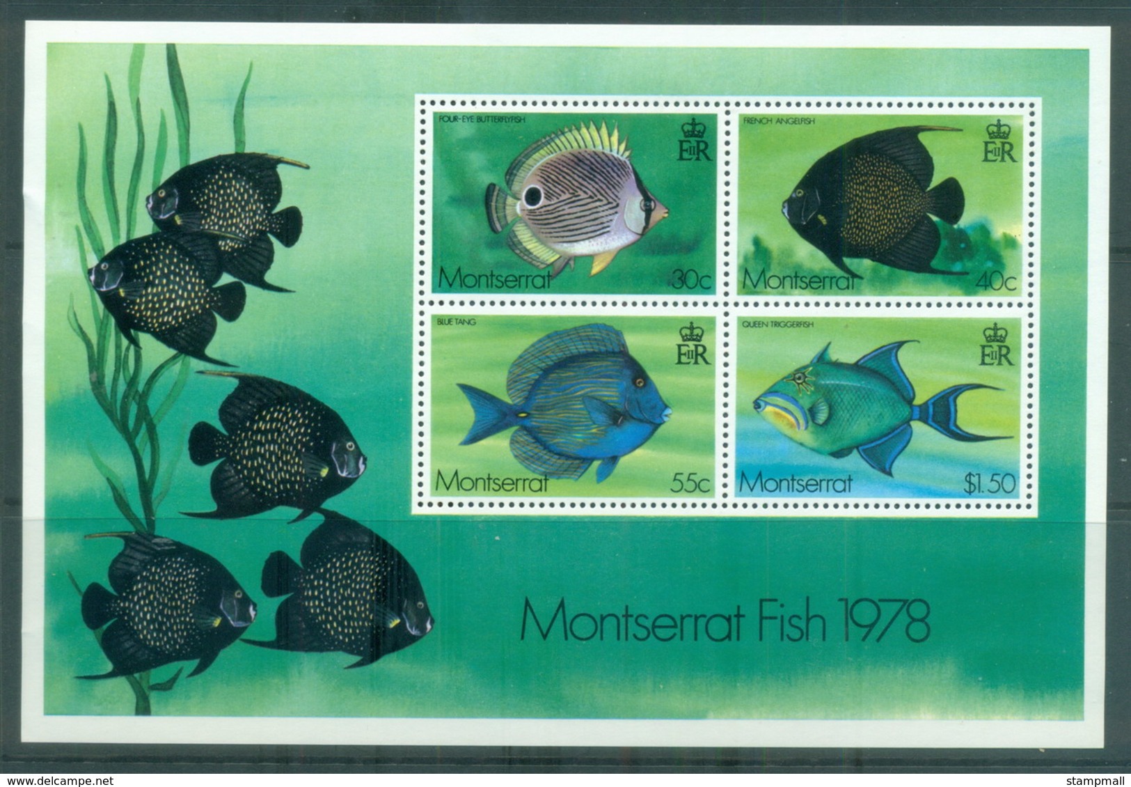 Montserrat 1978 Marine Life, Fish MS MUH - Montserrat