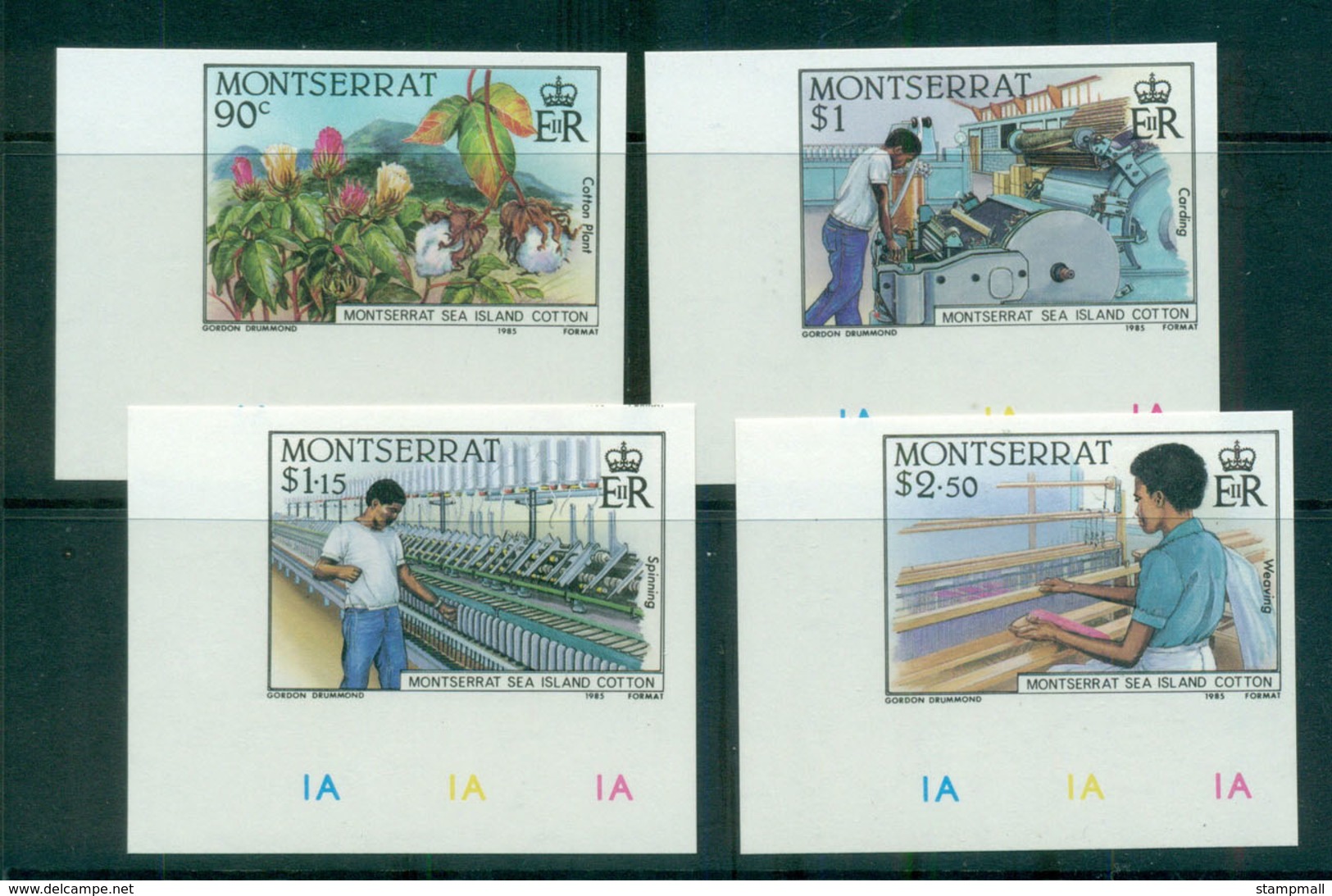 Montserrat 1985 Cotton Industry IMPERF MUH Lot68666 - Montserrat