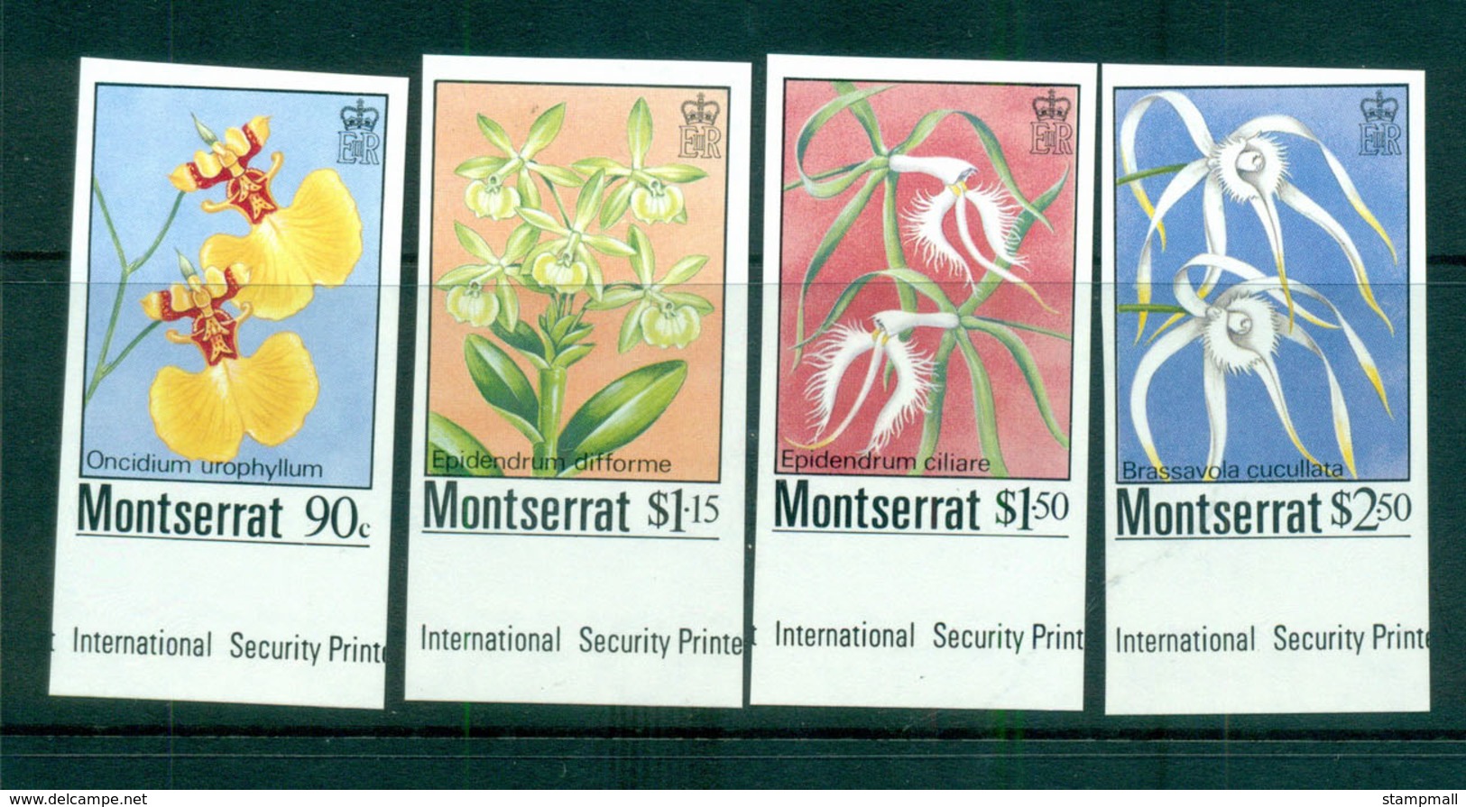 Montserrat 1985 Indigenous Orchids IMPERF MUH Lot68799 - Montserrat