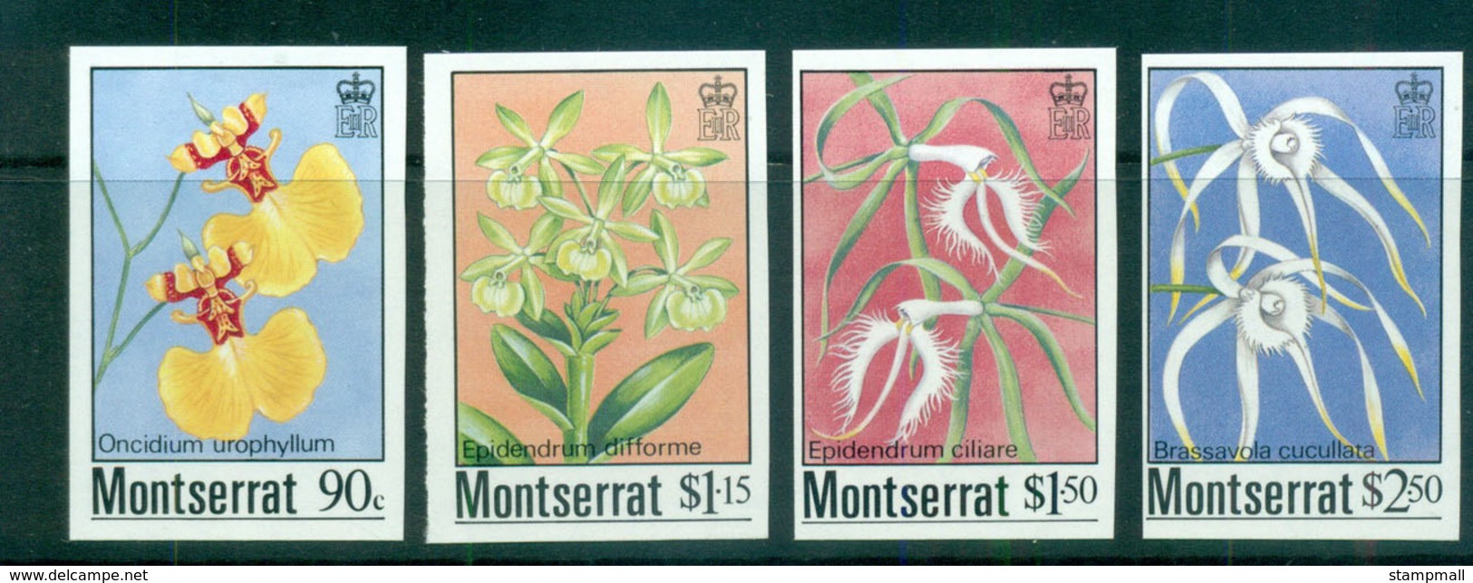 Montserrat 1985 Orchids IMPERF MUH Lot68579 - Montserrat