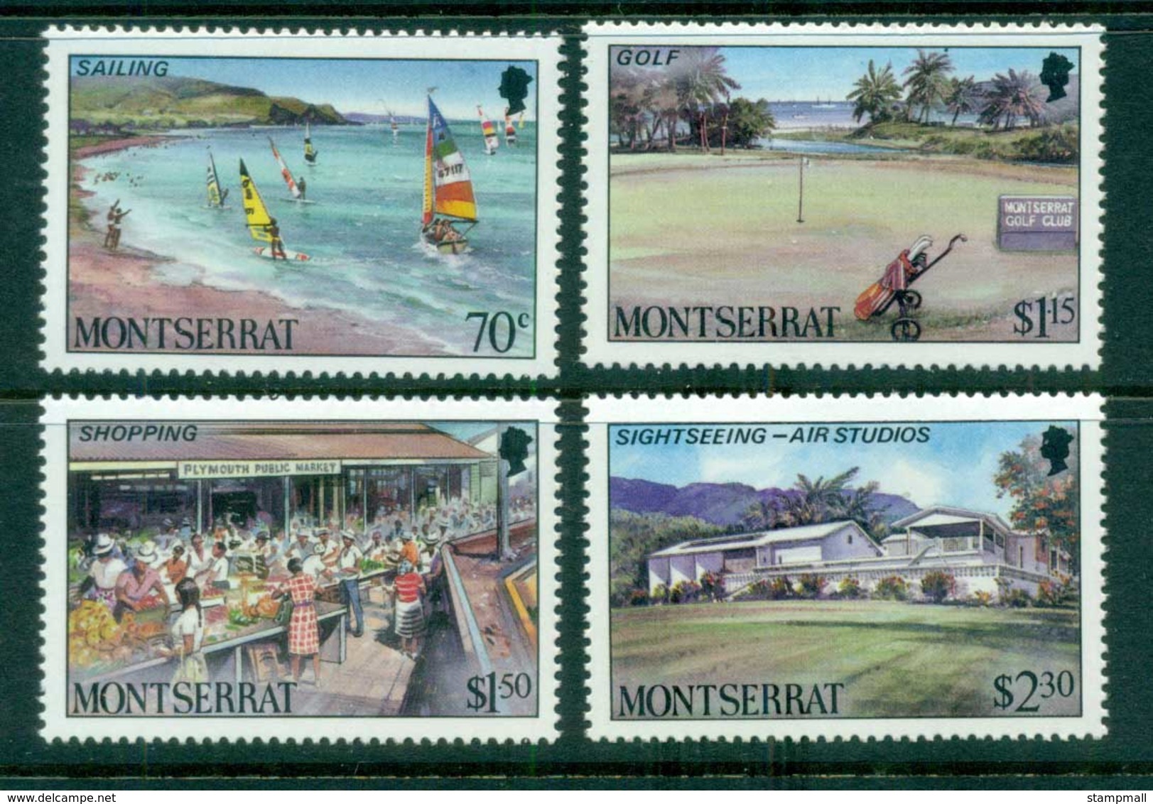 Montserrat 1986 Tourism, Sailing, Golf MUH - Montserrat