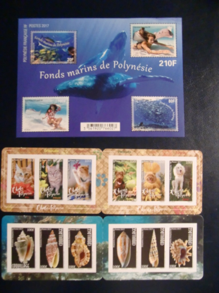 POLYNESIE CARNET BLOCS  TIMBRES POSTE ET POSTE AERIENNE NEUFS - Collections, Lots & Series