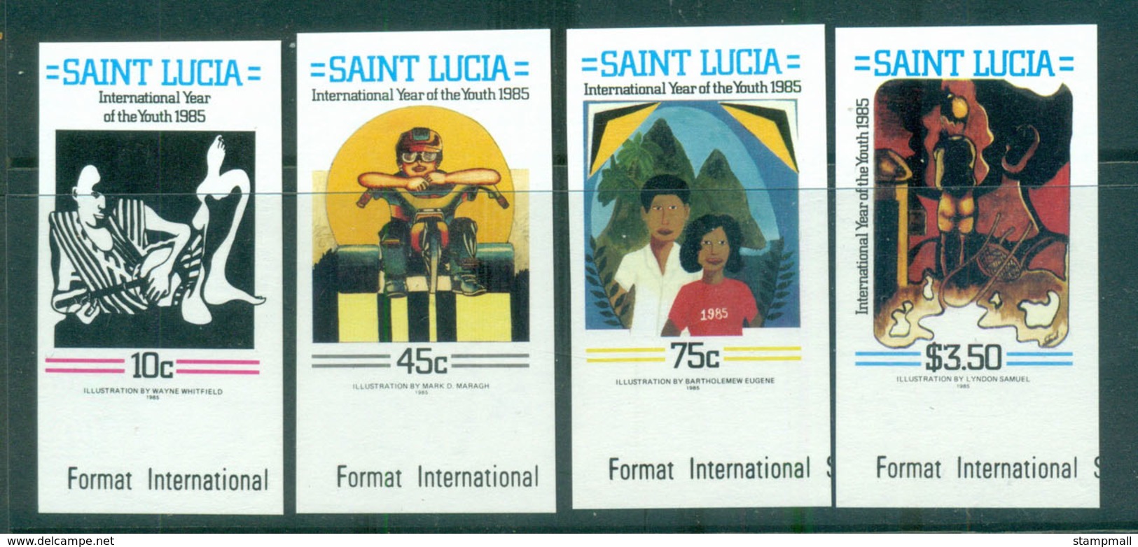 St Lucia 1985 Intl. Youth Year IMPERF MUH Lot68683 - St.Lucia (1979-...)