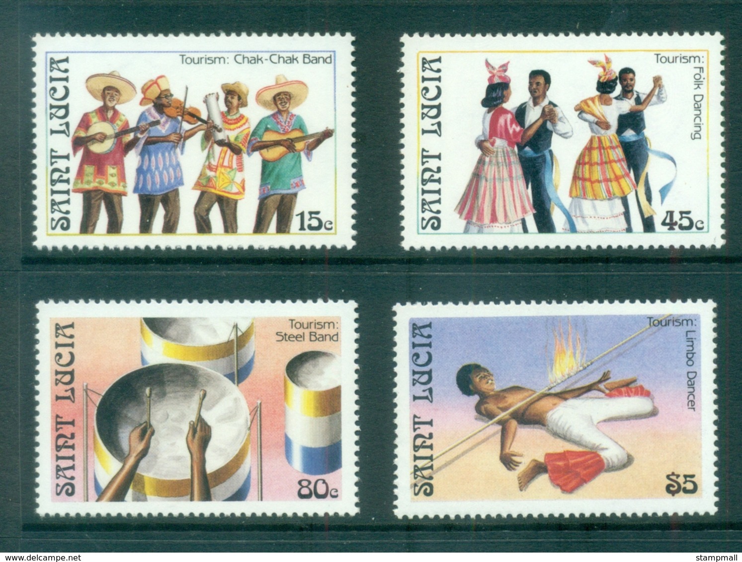 St Lucia 1986 Tourism MUH - St.Lucia (1979-...)