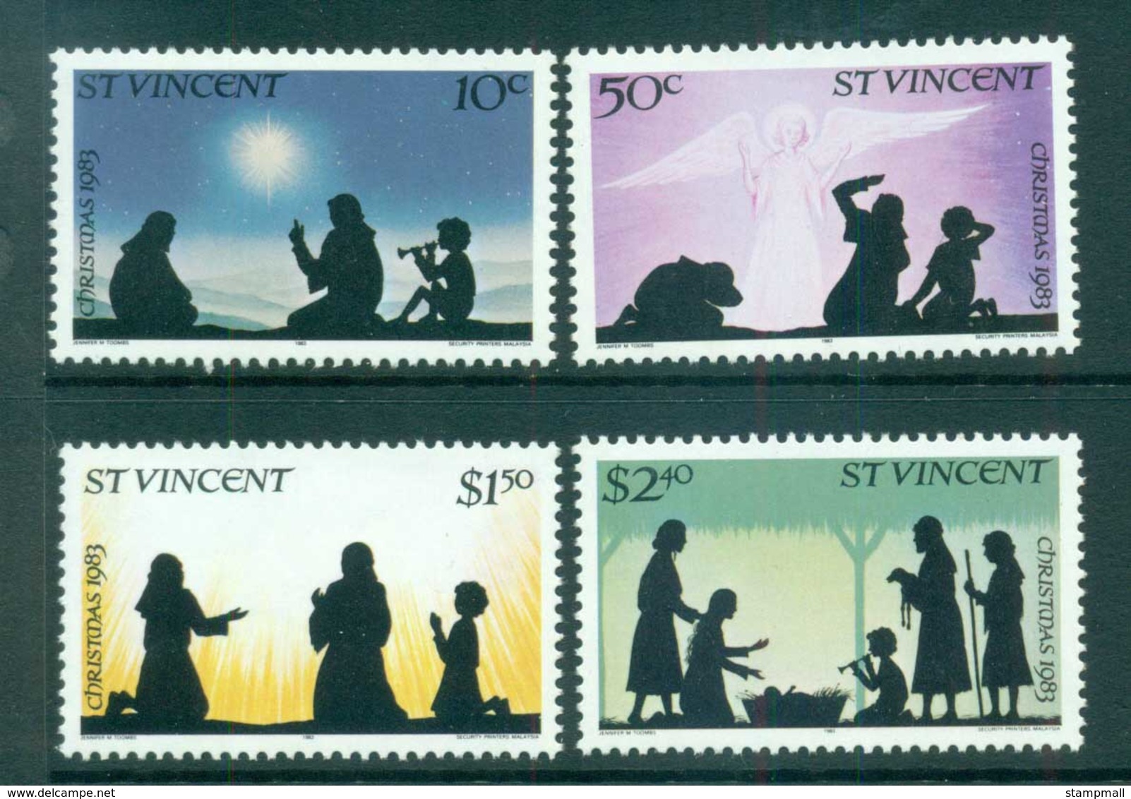 St Vincent 1983 Xmas MUH Lot72804 - St.Vincent (1979-...)