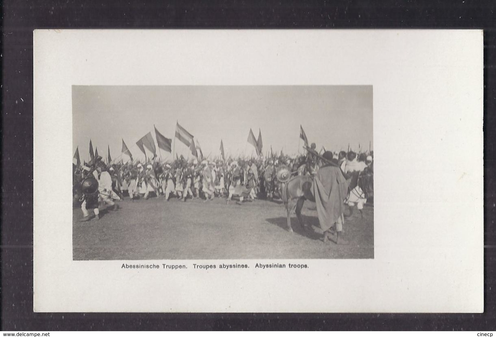 CPA ETHIOPIE - ABYSSINIE - Abyssinie : Troupes Abyssines - Abyssinian Troops - TB PLAN Militaires Guerriers - Ethiopië