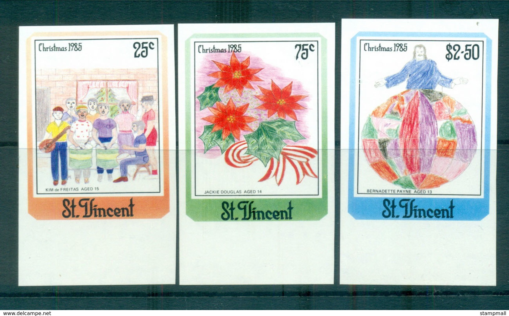 St Vincent 1985 Xmas IMPERF MUH Lot68538 - St.Vincent (1979-...)