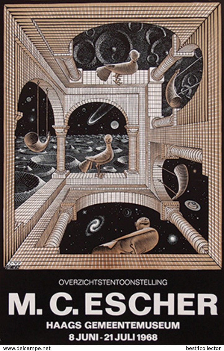 @@@ MAGNET - M.C. Escher Overzichtstentoonstelling Haags Gemeentemuseum - Advertising