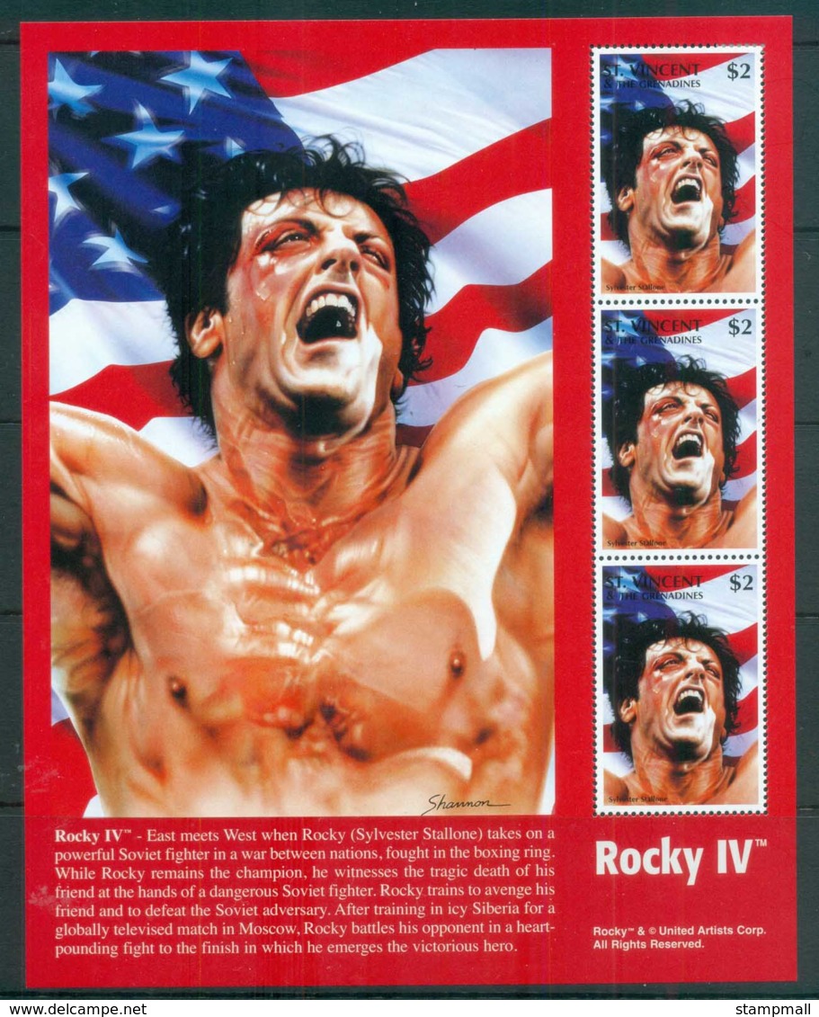 St Vincent Grenadines 1996 Rocky IV, Sylvester Stallone MS MUH - St.Vincent Und Die Grenadinen
