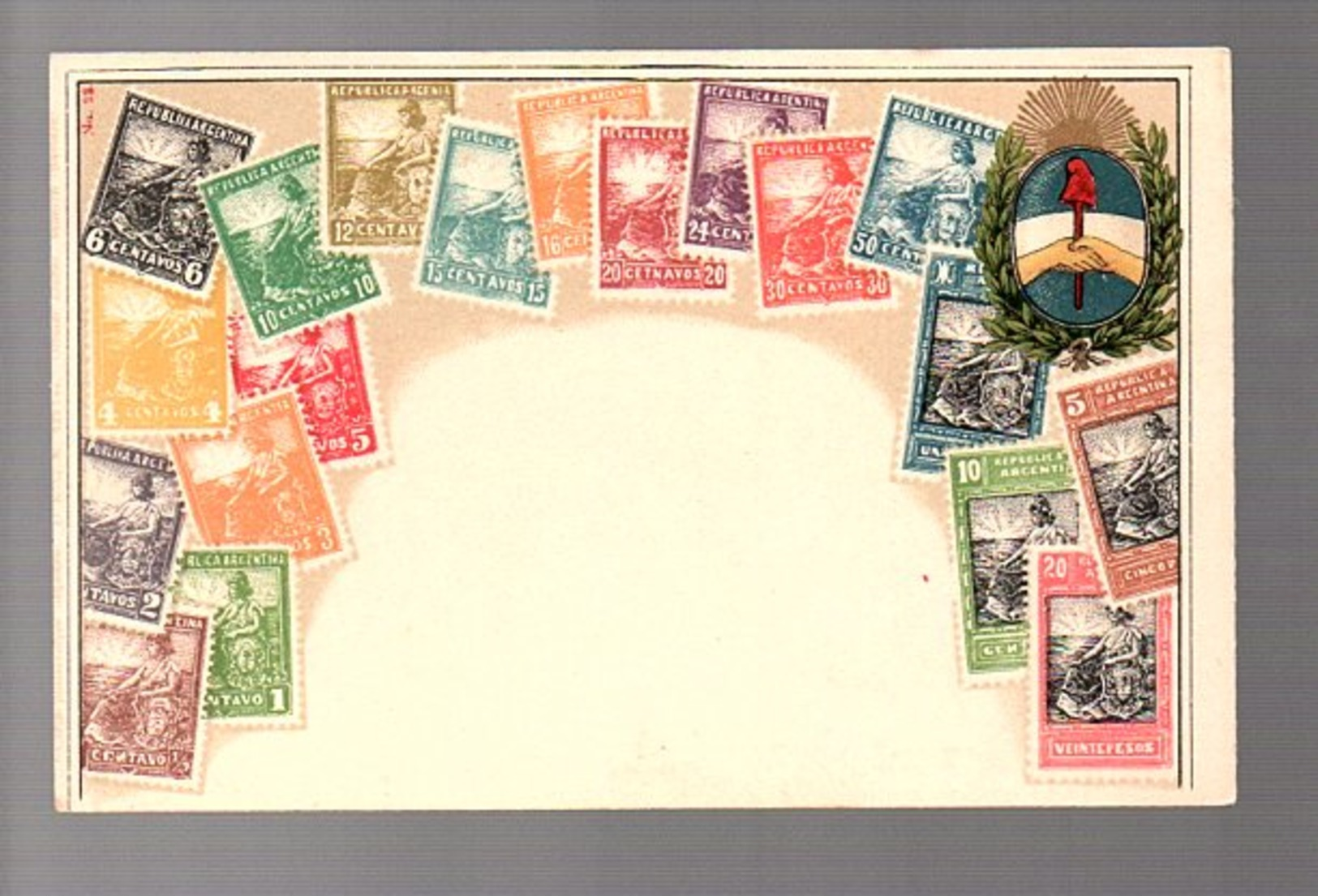 Classic Postcard With Argentia Stamps ± 1920 Scarce  (310) - Briefe U. Dokumente