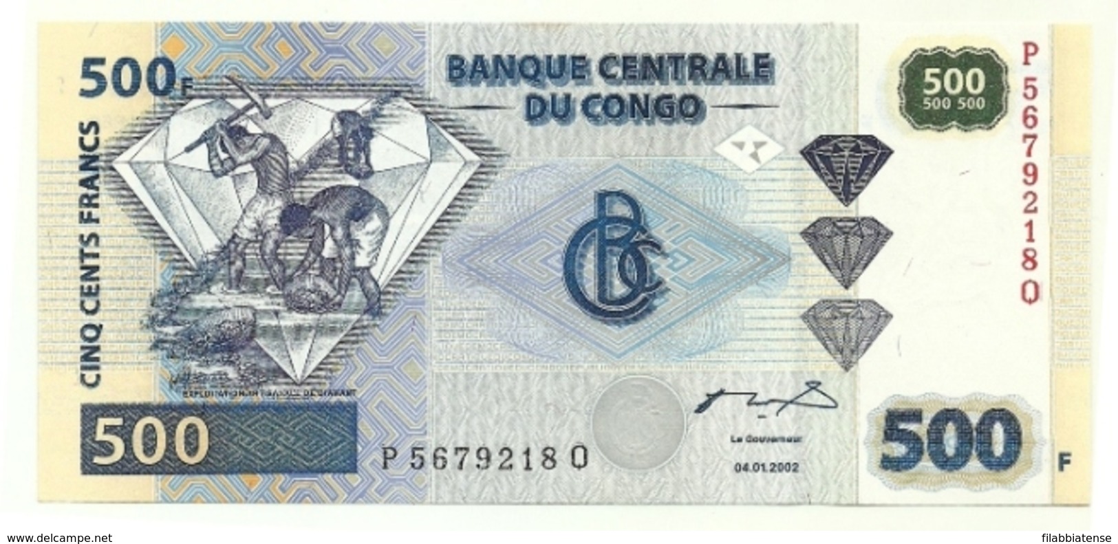 Congo - 500 Francs 2002    +++++++ - Republik Kongo (Kongo-Brazzaville)
