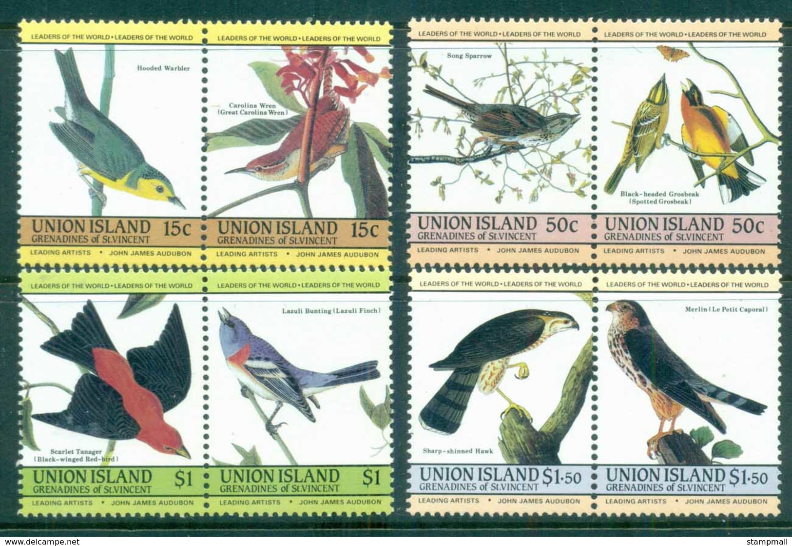 St Vincent Union Is 1985 LOW Birds MUH - St.Vincent & Grenadines